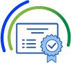 Illustration of a certificate icon
